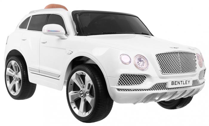 JJ2158 auto na akumulator bentley bentayga biały przód prawy